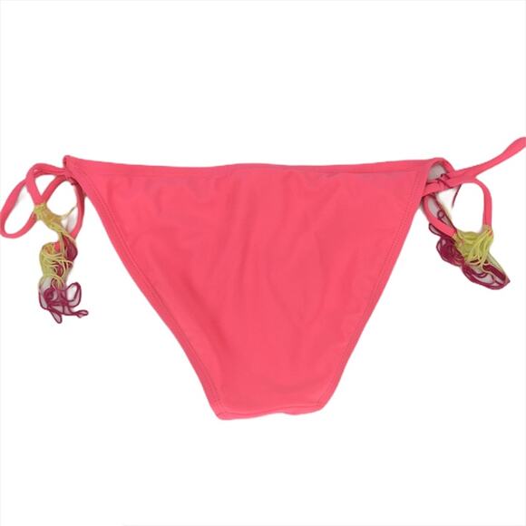 The Bikini Lab Pink Dip Dye Tassel Tie Swim Bottom - Picture 2 of 4